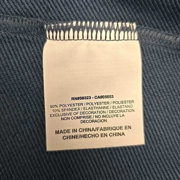 Nike Golf Womens Tour Performance Jacket Sz M Dri-Fit Full Zip Blue Yellow - Picture 4 of 8